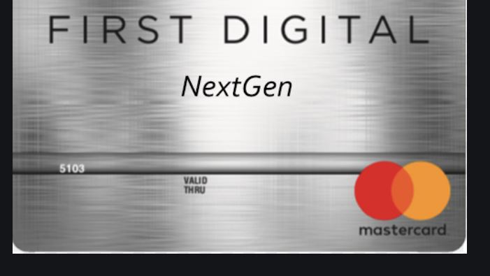 First Digital Nextgen MasterCard Credit Card | TechSog