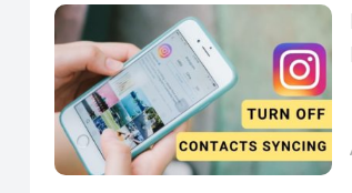 Disable Contacts Syncing on Instagram App Archives | TechSog